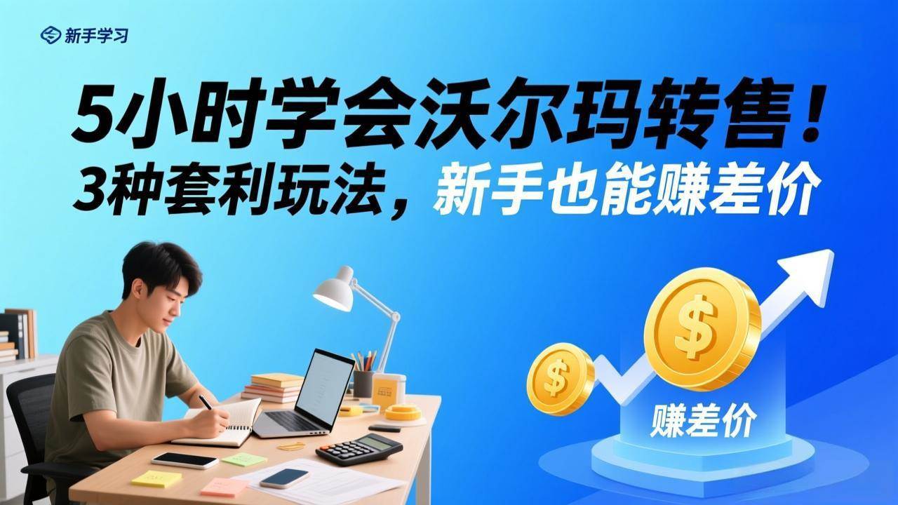 （17479期）5小时学会沃尔玛转售！3 种套利玩法，新手也能赚差价-吾爱网创