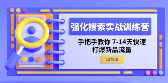 强化 搜索实战训练营，手把手教你 7-14天快速-打爆新品流量(13节课-吾爱网创