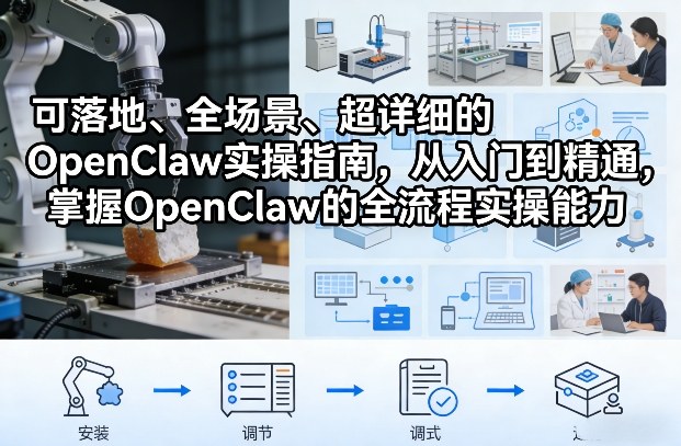 可落地、全场景、超详细的OpenClaw实操指南，从入门到精通，掌握OpenClaw的全流程实操能力-吾爱网创