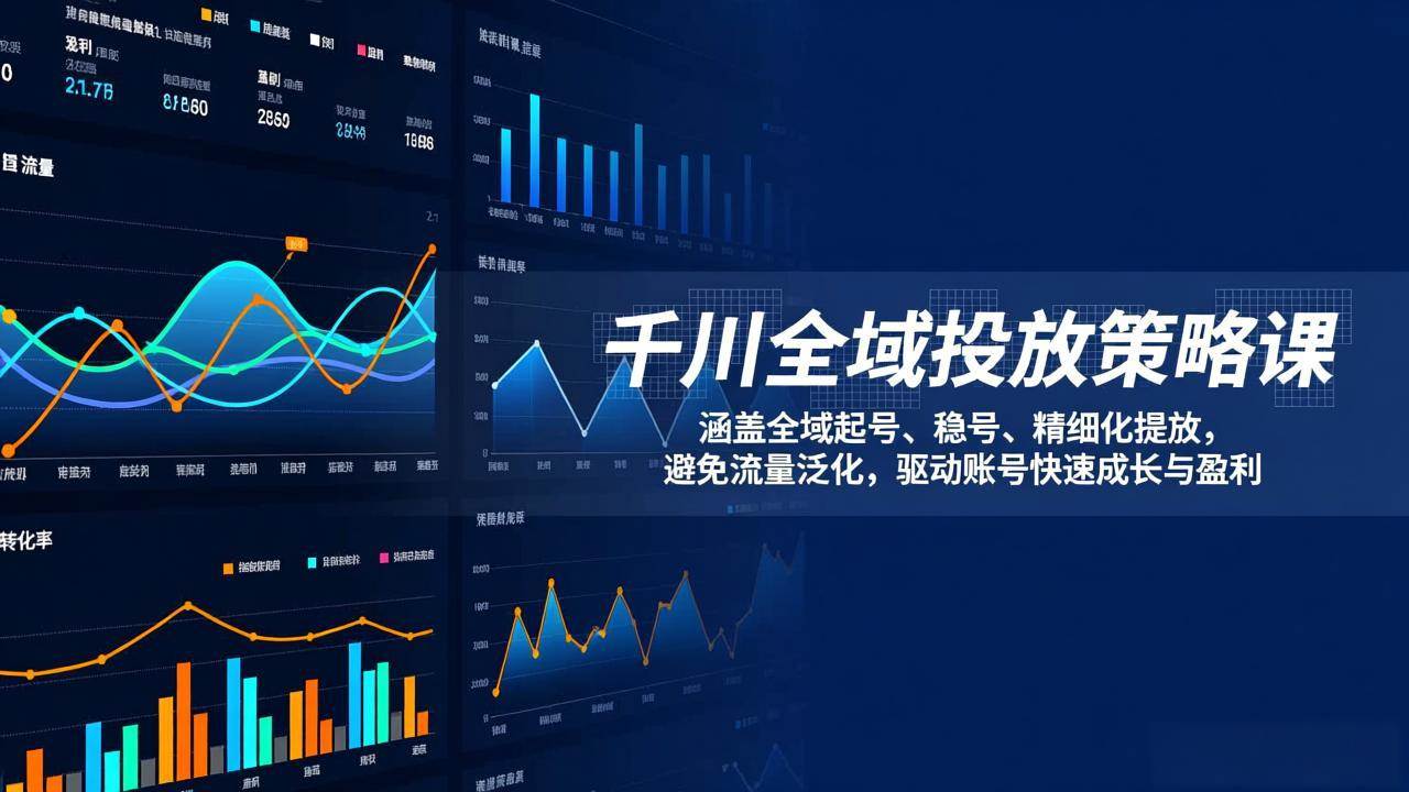 （17285期）千川全域投放策略课：涵盖全域起号、稳号、精细化投放，避免流量泛化，驱动账号快速成长与盈利-吾爱网创