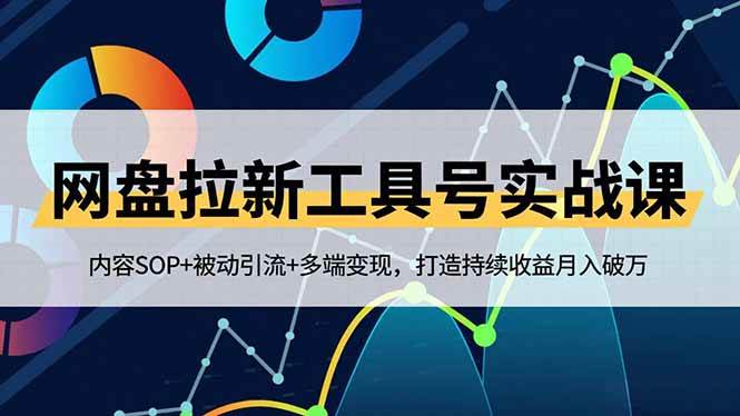 （16687期）网盘拉新工具号实战课，内容SOP+被动引流+多端变现，打造持续收益月入破万-吾爱网创