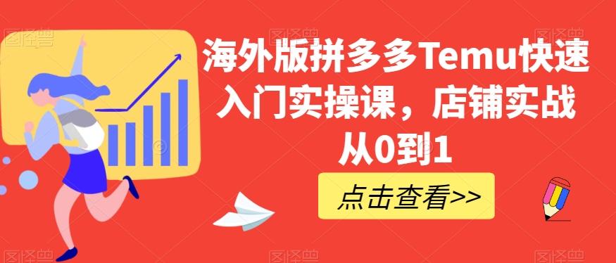 海外版拼多多Temu快速入门实操课，店铺实战从0到1-吾爱网创