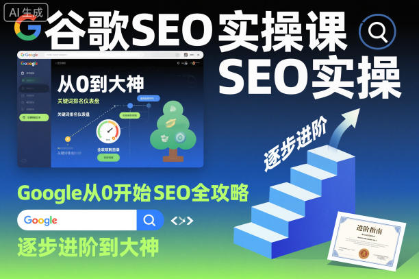 谷歌SEO实操课，Google从0开始SEO全攻略，逐步进阶到大神（更新26年）-吾爱网创