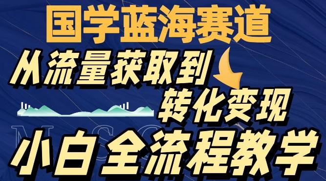 国学蓝海赛道，从流量获取，到转化变现，全流程教学-吾爱网创