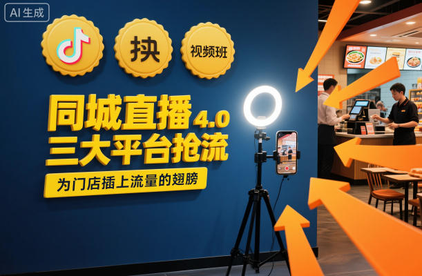 同城直播实操班4.0,三大平台抢流,为门店插上流量的翅膀-吾爱网创