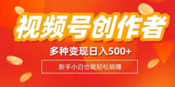视频号创作者计划，多种变现方式，日入500+【内附1080g视频素材】-吾爱网创