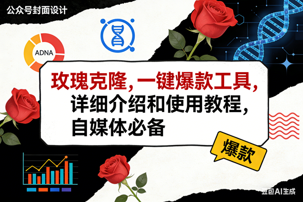 （17557期）玫瑰克隆工具，ai鲁大魔，自媒体必备神器，一键爆款神器，详细教程。-吾爱网创