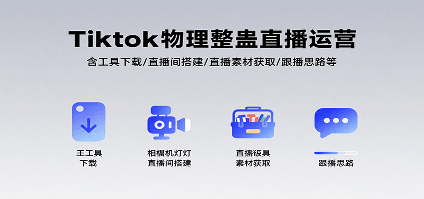 Tiktok物理整蛊直播运营，包含工具下载/直播间搭建/直播素材获取/跟播思路等-吾爱网创