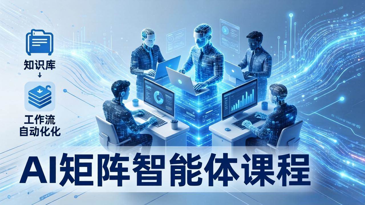（17759期）AI矩阵智能体实战：100个数字员工批量生产内容，文本知识库+工作流自动化全搞定-吾爱网创