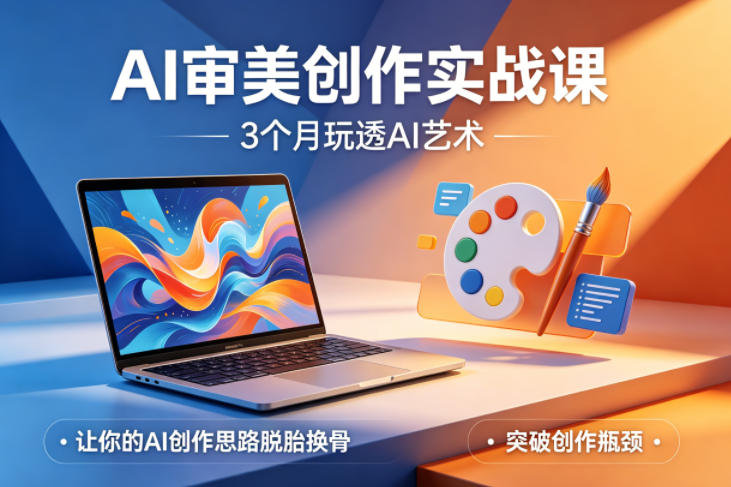 AI审美创作实战课,3个月玩透AI艺术,让你的AI创作思路脱胎换骨,突破创作瓶颈(更新0617)-吾爱网创