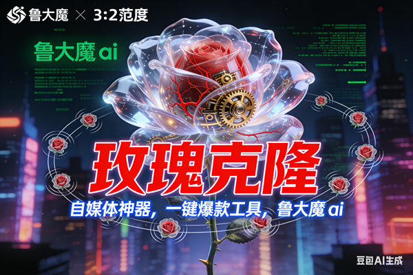（16989期）玫瑰克隆神器，ai鲁大魔，自媒体必备的软件，一键爆款，详细教程-吾爱网创