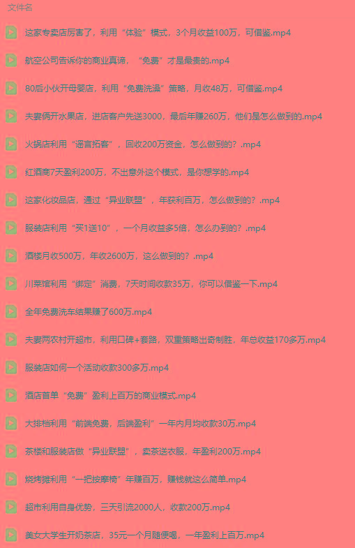 图片[5]-(9607期)真实有效391套商业模式，年入几十到几百万案例解析(电子书+视频+图文)-吾爱网创