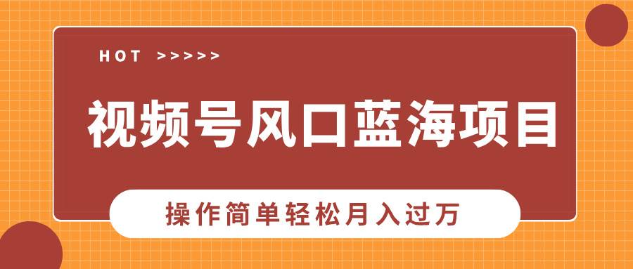 (13945期)视频号风口蓝海项目,中老年人的流量密码,操作简单轻松月入过万-吾爱网创