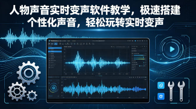 人物声音实时变声软件教学，极速搭建个性化声音，轻松玩转实时变声-吾爱网创