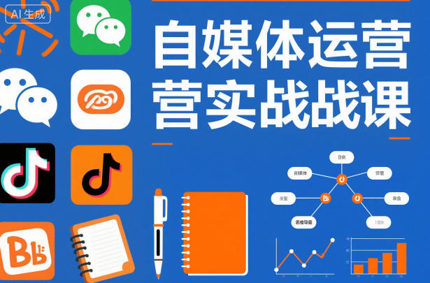 自媒体运营实战课，掌握一套系统的自媒体运营底层方法论，成为优秀的内容创作者-吾爱网创