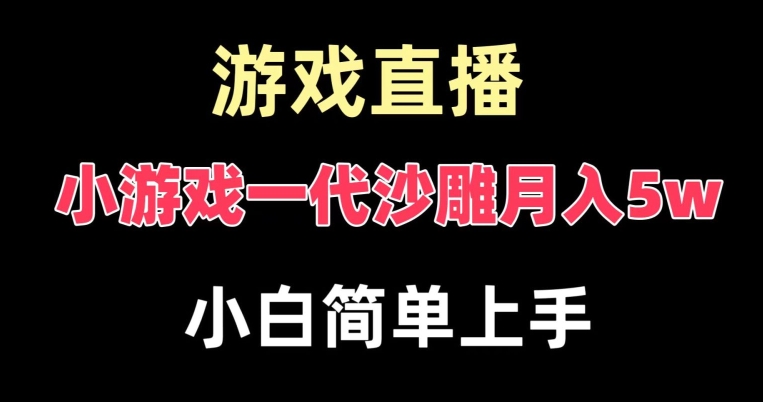 玩小游戏一代沙雕月入5w，爆裂变现，快速拿结果，高级保姆式教学【揭秘】-吾爱网创