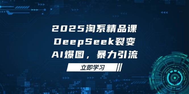 （14639期）2025 淘系精品课，DeepSeek 裂变，AI 爆图，暴力引流-吾爱网创