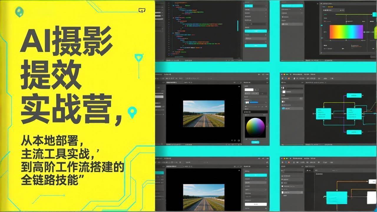 （17393期）AI+摄影提效实战营，从本地部署，主流工具实战，到高阶工作流搭建的全链路技能-吾爱网创
