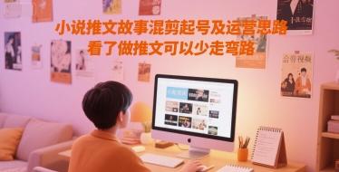 小说推文故事混剪起号及运营思路,看了做推文可以少走弯路-吾爱网创