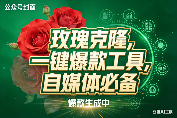 (17813期)玫瑰克隆,ai鲁大魔工具,自媒体必备神器,一键爆款,详细教程。-吾爱网创