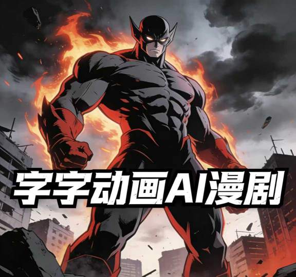 字字动画AI漫剧2026年第1期系统课程，小白看完就能学会实操的漫剧课，单人月收1-3W-吾爱网创