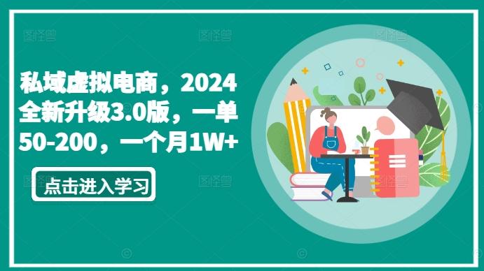 私域虚拟电商，2024全新升级3.0版，一单50-200，一个月1W+【揭秘】-吾爱网创