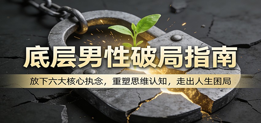 底层男性破局指南：放下六大核心执念，重塑思维认知，走出人生困局-吾爱网创