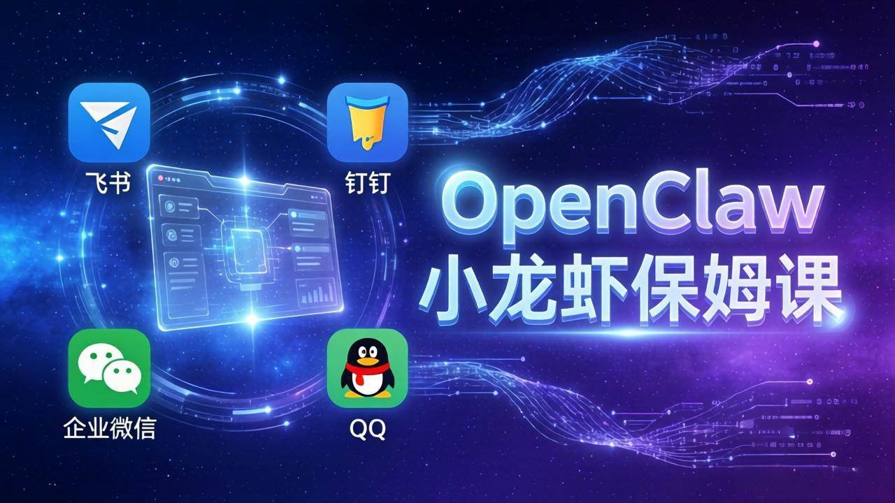(17614期)OpenClaw小龙虾保姆课: Windows/macOS/Linux/Docker全系统安装,飞书+钉钉+企业微信+QQ 全接入 (17614期)OpenClaw小龙虾保姆课: Windows/macOS/Linux/Docker全系统安装,飞书+钉钉+企业微信+QQ 全接入