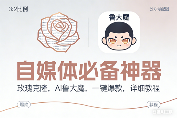 （17170期）玫瑰克隆神器，ai鲁大魔，自媒体必备工具，一键爆款神器，详细教程。-吾爱网创
