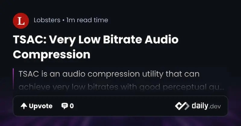 TSAC ｜音频压缩-吾爱网创