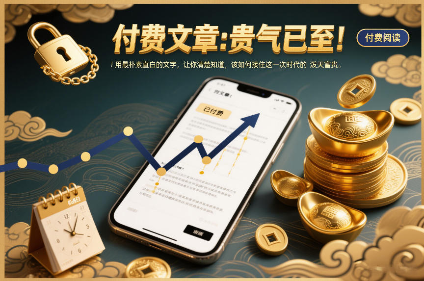 付费文章：贵气已至！用最朴素直白的文字，让你清楚知道，该如何接住这一次时代的泼天富贵-吾爱网创