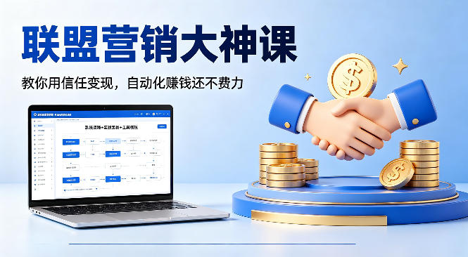 联盟营销大神课，教你用信任变现，自动化賺钱还不费力【原创双语字幕】-吾爱网创