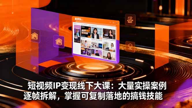 (16410期)短视频IP变现线下大课:大量实操案例逐帧拆解,掌握可复制落地的搞钱技能-吾爱网创
