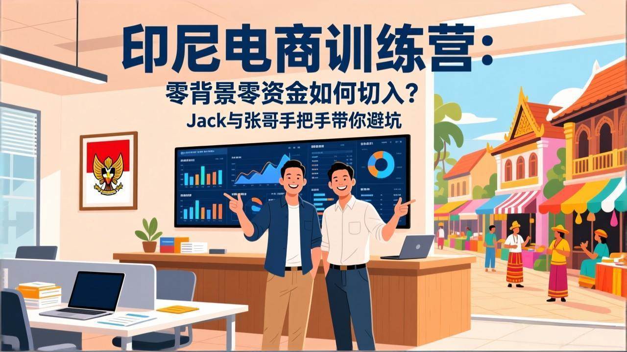 （17533期）印尼电商训练营：零背景零资金如何切入？Jack与张哥手把手带你避坑-吾爱网创