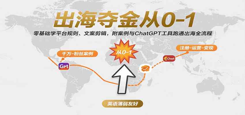 出海夺金从0-1:零基础学平台规则、文案剪辑,附案例与ChatGPT工具跑通出海全流程-吾爱网创