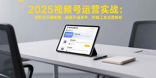 （15505期）2025视频号运营实战：零粉丝开播策略，橱窗开通条件，剪辑工具深度解析-吾爱网创