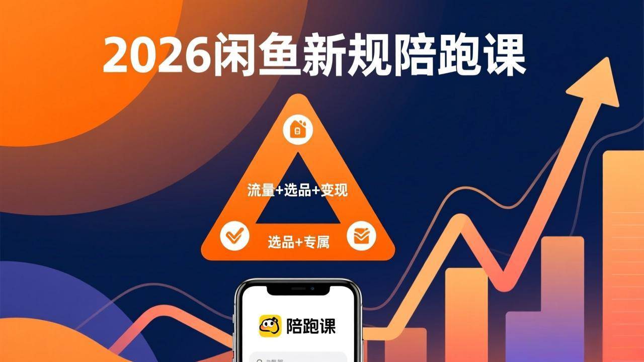 （17483期）2026闲鱼高阶陪跑课全新上线，带你吃透新规玩转选品流量，从零搭建稳定变现盈利体系-吾爱网创