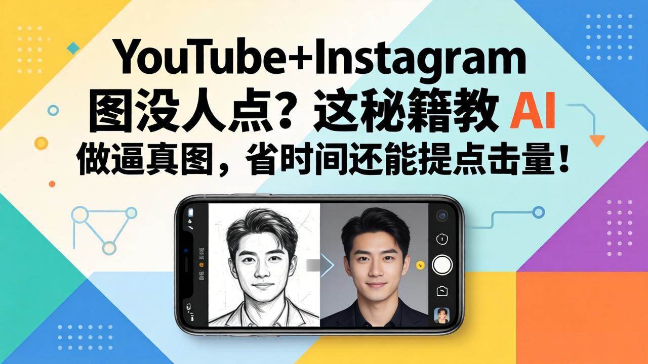 (17911期)YouTube+Instagram 图没人点?这秘籍教 AI 做逼真图,省时间还能提点击量-吾爱网创
