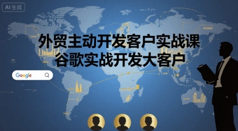 外贸主动开发客户实战课,谷歌实战开发大客户-吾爱网创