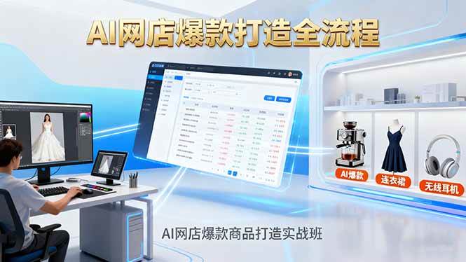 （16326期）AI网店爆款商品打造实战班：AI技术实现商品图智能处理，快速搭建AI网店-吾爱网创