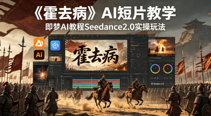 《霍去病》AI短片教学，即梦AI教程Seedance2.0实操玩法-吾爱网创