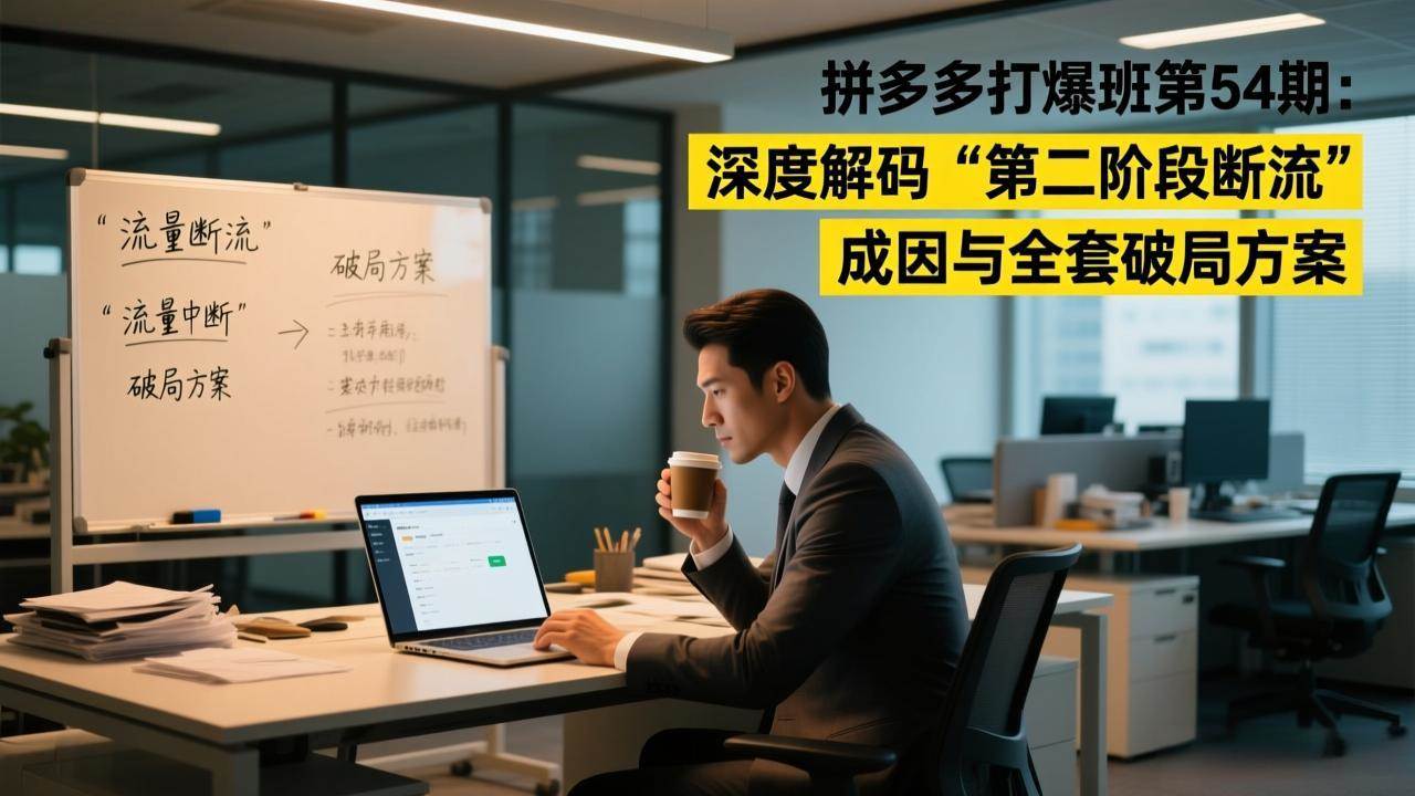 （17163期）拼多多打爆班第54期：深度解码“第二阶段断流”成因与全套破局方案-吾爱网创