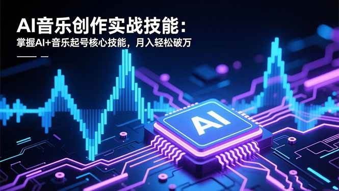 （16600期）AI音乐创作实战技能：掌握AI+音乐起号核心技能，月入轻松破万-吾爱网创