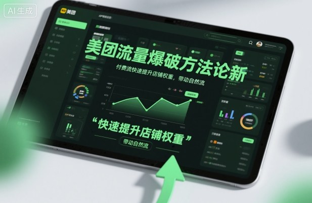 美团流量爆破方法论，付费流快速提升店铺权重，带动自然流-吾爱网创