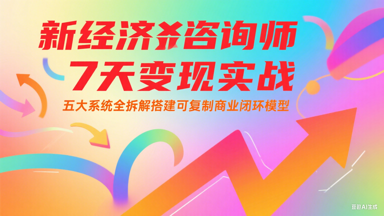 新经济咨询师 7 天变现实战:五大系统全拆解搭建可复制商业闭环模型-吾爱网创