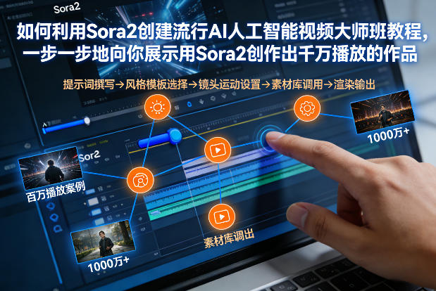 如何利用Sora2创建流行AI人工智能视频大师班，一步一步地向你展示用Sora2创作出千万播放的作品-吾爱网创