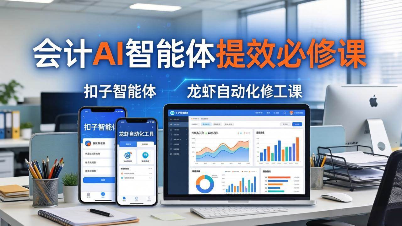 （18151期）财务会计AI智能体提效必修课：扣子智能体+龙虾自动化+报表分析，一站式提升财务工作效率-吾爱网创