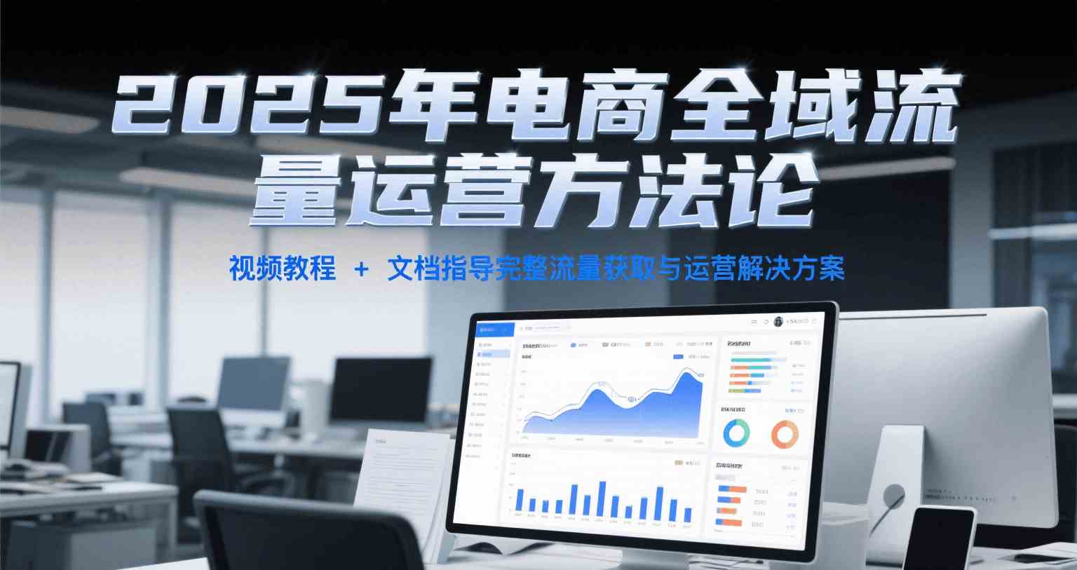 2025年电商全域流量运营方法论,视频教程+文档指导完整流量获取与运营解决方案-吾爱网创