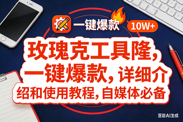 （17352期）玫瑰克隆工具，ai鲁大魔，自媒体必备神器，一键爆款神器，详细教程。-吾爱网创