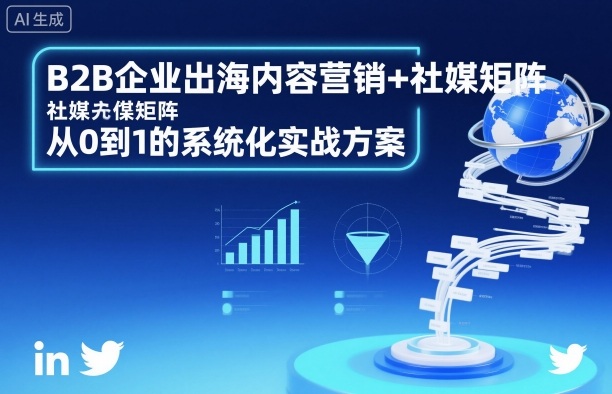 B2B企业出海内容营销+社媒矩阵，从0到1的系统化实战方案-吾爱网创